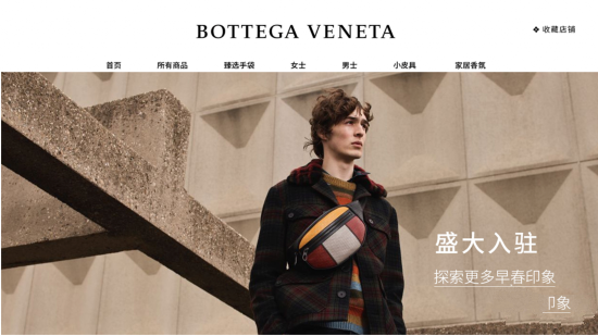 Bottega Veneta进驻天猫,蓝星花色Luna手袋首发